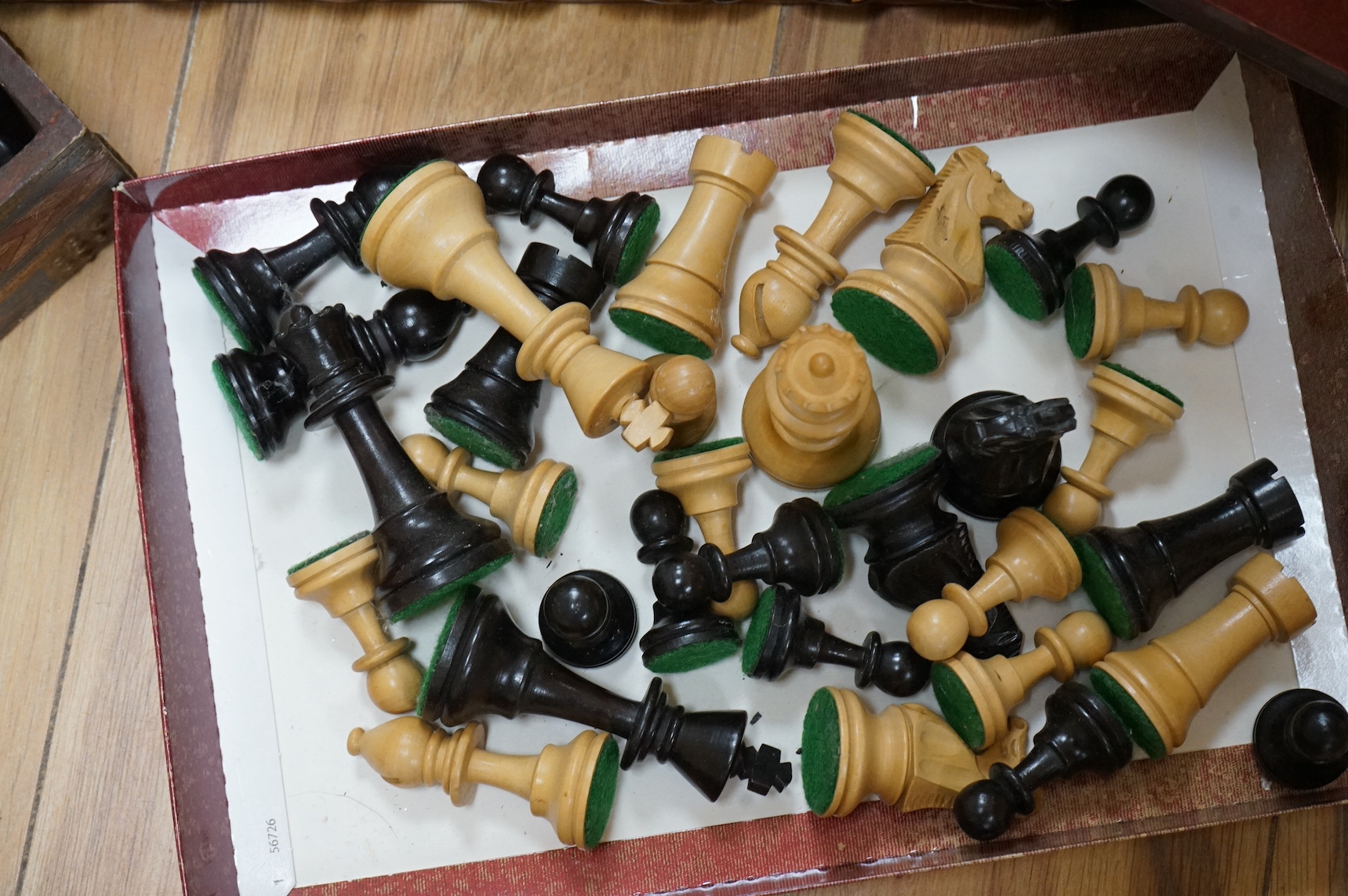 A collection of various chess boards, chess timers and pieces, etc. Condition - varies